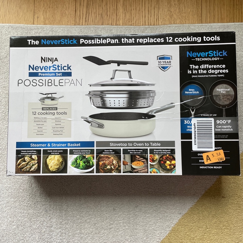 NWT Ninja Neverstick Premium Set Possible Pan